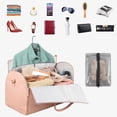 thumbnail image 3 of Large Capacity Travel Duffle Bag Women's Handbag Folding Suit Bag Waterproof Clothes Totes, 3 of 6