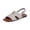 Grey, variant on Commforr Walking Sandals Women, Women's Flat Ankle Strap Sandals Cutout Low Heels Basic Shoes Elegant Open Square Toe Slingback Casual Dress Sandals for Outdoor Beach Travel, Black, 6