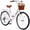 White, variant on QARSWA 26 inch City Bike for Women, Shimano 7-Speed Cruiser Bicycle with Basket, Rear Rack, Fenders, Comfort Saddle, White