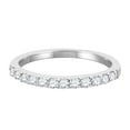 thumbnail image 2 of Mauli Jewels Rings for Women 1/2 Carat Diamond Wedding Band Prong 10k White Gold, 2 of 5