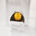 thumbnail image 5 of Baltic Amber Mans Ring, Natural Baltic Amber ring, Silver Jewelry, 925 Silver Ring, Birthday Gift, Heavy Mens Ring, Arabic Design, Ottoman Style Ring, Christmas, Turkey Mens Signet Ring, 5 of 5