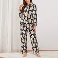 thumbnail image 2 of Sigee Different Ghosts for Women’s Pajama Sets Long-Sleeved Pjs Sets for Women 2 piece Sleepwear-XX-Large, 2 of 7