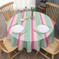 thumbnail image 3 of Fashionable Round Tablecloth 60x60in(153x153cm) – Waterproof Polyester Table Cover with Full Print Design, Wrinkle Resistant & Washable for Kitchen Dining Party Decor, 3 of 6