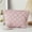 Pink, variant on Byujiro Quilted Cosmetic Pouch Makeup Bag Soft Padded Travel Organizer Stylish Zippered Clutch for Trips
