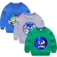 thumbnail image 2 of Suéter Sonics para niño y niña, sudadera de otoño e invierno, jersey de tela estampada, regalo de cumpleaños y Navidad, 2 of 5