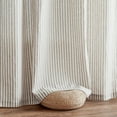 thumbnail image 7 of JINCHAN Striped Linen Curtains for Living Room Bedroom Grey Ticking Stripe Drapes Light Filtering Pinstripe Window Treatment 2 Panels W50 x L90, 7 of 7