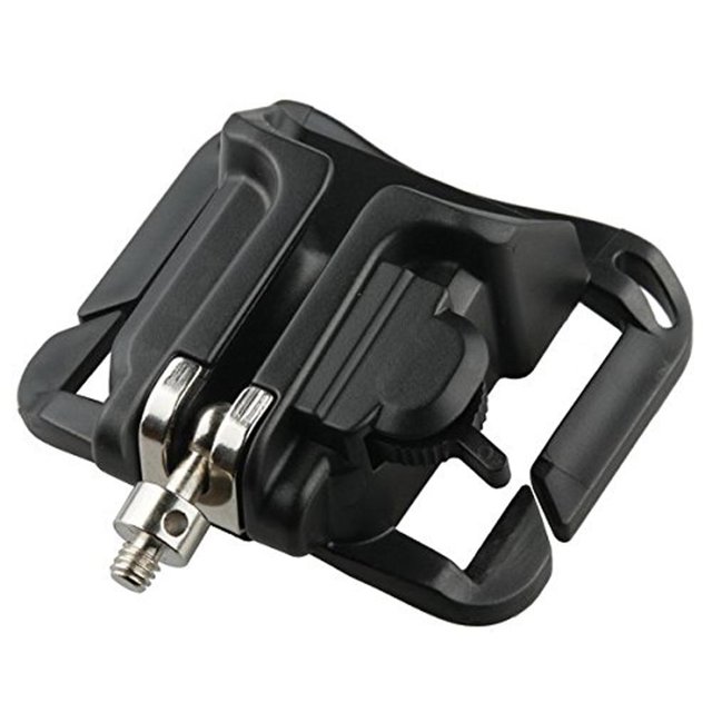 2 uds funda rápida percha cinturón hebilla botón montaje Clip para DSLR Ca