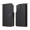 thumbnail image 2 of Feishell for Samsung Galaxy S22 (6.1 inch) Wallet Case for Women Men,Premium PU Leather Magnetic Clasp Zipper 9 Card Slots Folio Flip Holder Shockproof Purse Phone Case with Wrist Strap,Black, 2 of 8