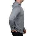 thumbnail image 4 of Realtree Mens Long Sleeve Jersey Recycled Polyester UPF Scent Control Heather Gray Hoodie- S, 4 of 6