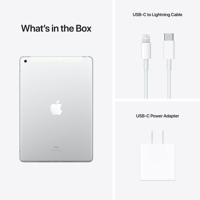 2021 Apple 10.2-inch iPad Wi-Fi + Cellular 64GB - Silver (9th