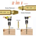 thumbnail image 4 of Extractor de pernos de tornillo dañado de doble cabeza, removedor de brocas de salida rápida (4 piezas) Ndcxsfigh Para estrenar, 4 of 7