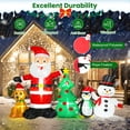 thumbnail image 5 of Firstness 6ft Christmas Inflatable,Christmas Blow ups Santa Snowman Xmas Tree Penguin Dog with LED Lights, Outdoor Decoration for Yard Garden Party, 5 of 11