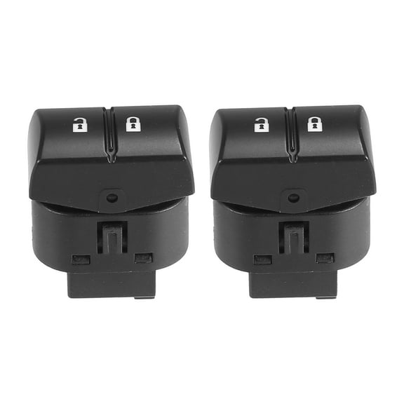 Unique Bargains 2 Pcs Car Door Lock Switch Front Driver No.15777136 for Chevrolet Cobalt 2005 2010 Black