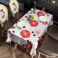 thumbnail image 2 of Pioneer Flower Floral Print Pattern Rectangle Tablecloth 60"x120", Waterproof Polyester Table Cloth, Wipeable Spillproof for Dining Camping Indoor Outdoor, 2 of 6