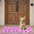thumbnail image 4 of Pink Butterfly Pattern Door Rugs,Washable Non Slip Door Mats Indoor,Decorative Door Mats,Entry Mat Indoor for Entrance,Bedroom,Kitchen,Bathroom,16"x47", 4 of 6