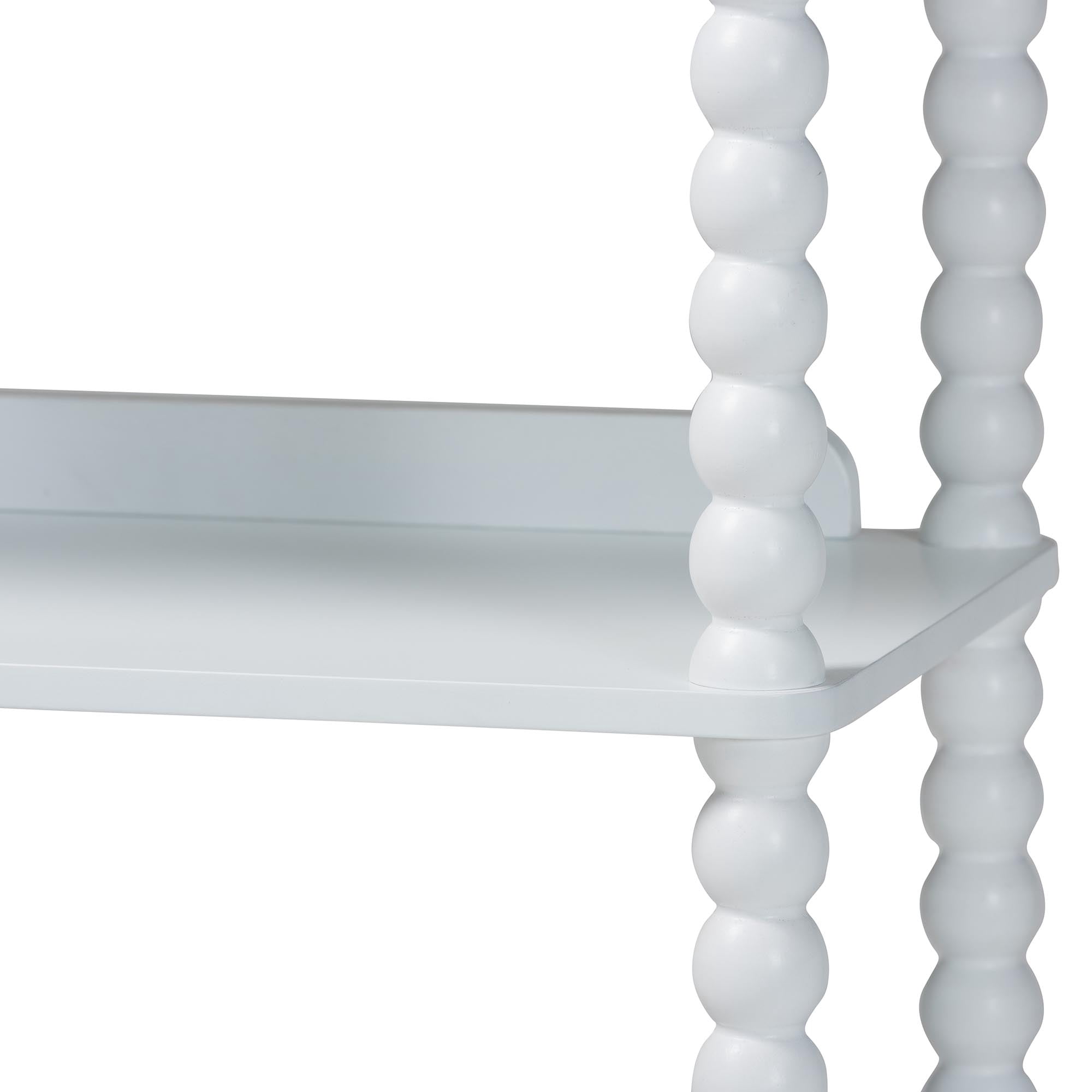 Baxton Studio Lucera Farmhouse Display Shelf, 5-Tier, White