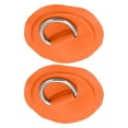 thumbnail image 1 of D-Ring Pad, 2pcs Deck Accessories PVC D Patch Long Service Life Reusable  for PVC Inflatable Boat Kayak Canoe for Roof Racks Trailers Ground Sheets Yellow,Blue,Red,Emerald, 1 of 7