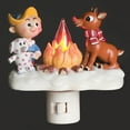 thumbnail image 4 of Roman Rudolph and Elf Friend 4.5 Inch Polyresin Swivel Plug Flickering Night Light, 4 of 4