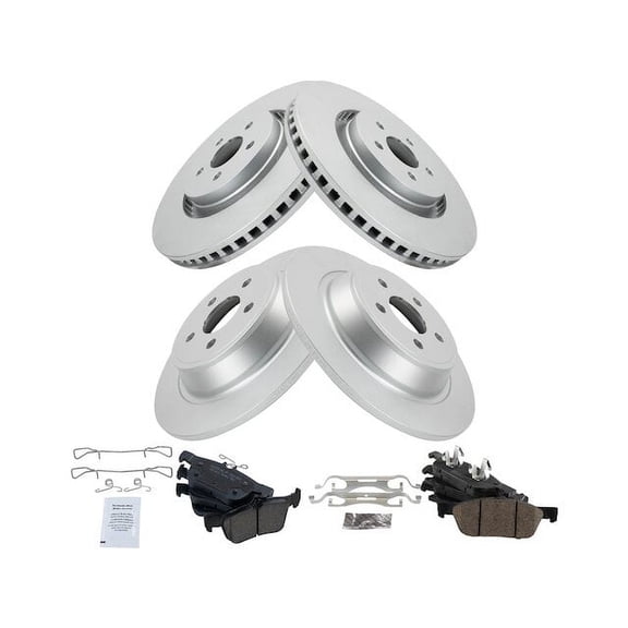 Front and Rear Brake Pad and Rotor Kit - Compatible with 2015 - 2018 Ford Edge AWD 2016 2017