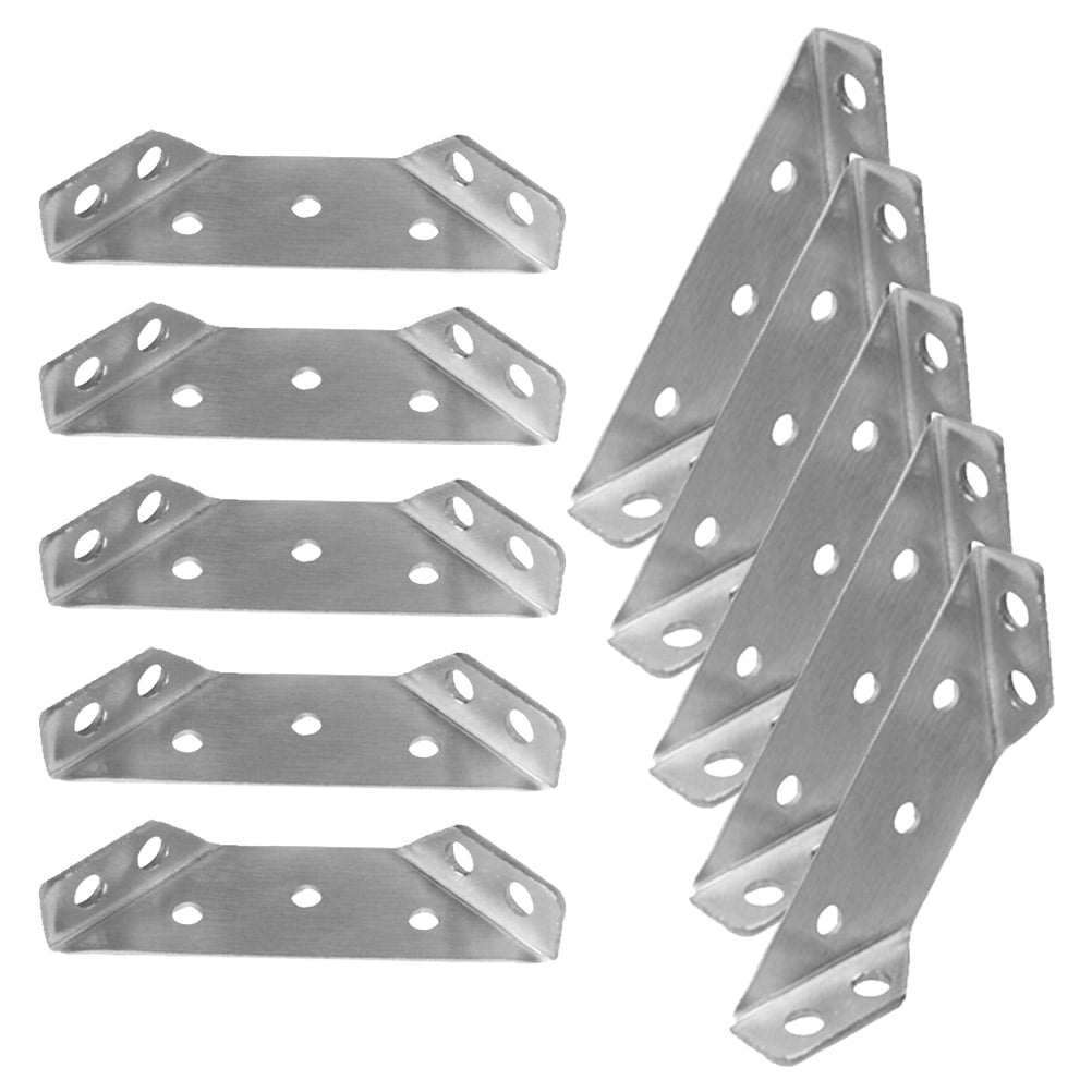 40 pcs  Bracket Connection Trapezoid Angle Fastener Trapezoid Shelf Bracket Shelf Support Corner Brace