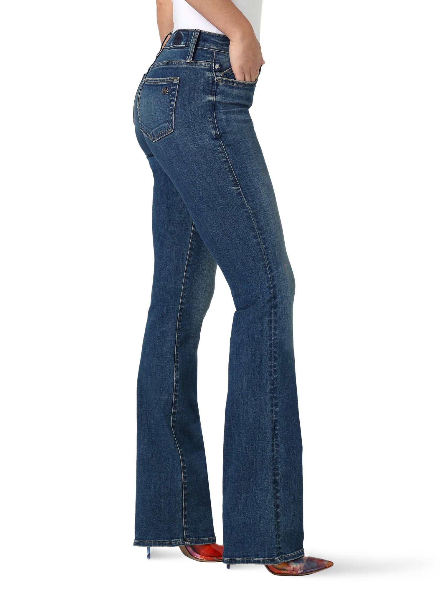 Rock & Republic Womens Denim Kassandra Mid Rise Bootcut Jean
