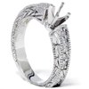 Pompeii 1/4ct Diamond Engagement Antique Like Ring Setting 14K (G/H,I1)