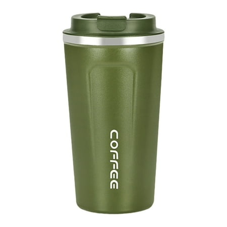 

380ml/500ml Coffee Mug Environmentally Travel Cup for Home Office (500ml Green)