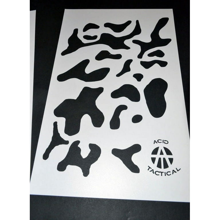 Acid Tactical® 6 Pack 9x14 Camo Spray Paint Wall Vinyl Stencils