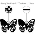 thumbnail image 6 of Metal Butterfly Decor Wall Hanging Plaques Ornaments Iron Wall Art Sculpture Sign for Home Decoration Gift Black 6.3 x 7.9inch, 6 of 9