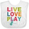 thumbnail image 3 of Inktastic Live Love Play Violin Girls Baby Bib, 3 of 4