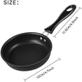 thumbnail image 3 of Mini sartén de 12 cm, sartén para huevos fritos Mini sartén antiadherente para panqueques Blini con mango ergonómico Sartén redonda portátil para freír huevos JFHHH pequeña, 3 of 5