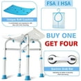 500lb Heavy Duty Shower Chair for Inside Shower, HSA/FSA Eligible