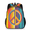 Black, variant on Adult Mexican Boho Flower Backpack, Casual Daypack with Adjustable Shoulder Straps, Retro Floral Laptop Backpack for Work Travel Outdoor