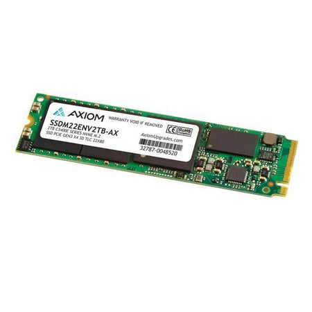 UPC: 0841280196249 | Axiom AXG99381 2TB C3400e Series PCIe Gen3x4 NVMe M.2 TLC SSD – TAA Compliant