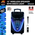 thumbnail image 3 of Naxa Electronics NDS-1233 12-Inch Bluetooth Portable Party System with Disco Light, 3 of 5
