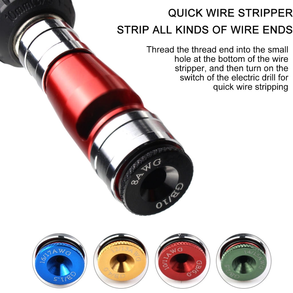 Wire Stripping and Twisting Tool for Drill Electric Wire Strippers Professional Electrician Tool Portable Wire
