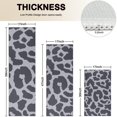 thumbnail image 4 of White and Black Of Leopard Print Kitchen Rugs Sets Of 3,Kitchen Runner Rugs Non Skid Washable,Decorative Kitchen Floor Mats for Kitchen,Sink,Laundry,17"x30"+ 17"x47" + 17"x59", 4 of 6