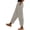 Beige, variant on Cotton Linen Pants Daily Slacks Summer Vacation Beach Pants Straight Leg Pants comfys fit Split Trousers gauze pants Nine Point Pants Pants with Pockets Barrel Pants Black 3XL