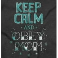 thumbnail image 2 of Funny Keep Calm and Obey Mom Joke Women's Plus Size Graphic Tee Brisco Brands 2X, 2 of 4