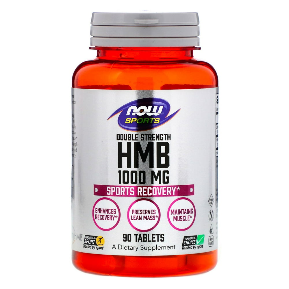 Now Foods Sports, HMB, Double Strength, 1,000 mg, 90 Tablets Walmart