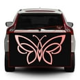 thumbnail image 2 of Unique Butterfly Vinyl Transfer Sticker Decal for Laptop/Car/Truck/Window/Bumper (Metallic Rose Gold, 4in x 2.3in), 2 of 4