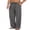 A- Dark Grey, variant on Men's Cotton Linen Pants Elastic Waist Linen Dress Pants Big and Tall Linen Pants