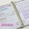 thumbnail image 2 of BAZIC 3 Ring Binder 3" View Binders Slant D Ring Grey, Hold 600 Sheets, 12-Count, 2 of 7