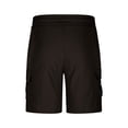 thumbnail image 5 of Generic Mens Solid Color Cargo Shorts Casual Lightweight Stretch Hiking Short Elastic Waist Drawstring with Multipockets, 5 of 7