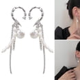 thumbnail image 2 of Osdhezcn Elegant Baroque Tassels Rhinestones Chain Earrings Accessory For Women Seeking Vintage Style And Modern Charm, 2 of 8
