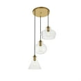 thumbnail image 3 of Destry 3 Lights Chrome Pendant With Clear Glass, 3 of 3