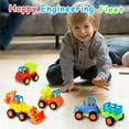 thumbnail image 6 of KEINXS 4PCS Friction Powered Cars, Push and Go Toy Trucks Construction Vehicles Toys Set for 1-3 Year Old Baby Toddlers Beach Dump Truck, Early Educational Toys, 6 of 6
