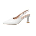 thumbnail image 2 of Purcolt Women's Slingback Kitten Heel Pumps Shoes Closed Pointed Toe Sandals Evening Party Wedding Slip on Dress Shoes, 2 of 9