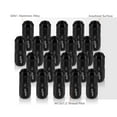 thumbnail image 3 of AJP Distributors God Snow JDM VIP Universal M12x1.5MM Thread Pitch Billet Aluminum 52mm Security Closed Ended 3 Stripe Ribbed M12x1.25 Lug Nuts Aftermarket Wheels Rims 20-Piece Set Kit Anodized Black, 3 of 4