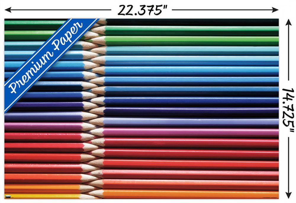 Tom Quartermaine - Colored Pencils Wall Poster, 14.725" x 22.375"